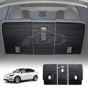 Back Seat Protector for Tesla Model Y 2022-2025 Heavy Duty Car Seats Kick Mats Cover