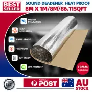 8*1M Fireproof Insulation Auto Sound Deadening Deadener Mat For Honda Nissan