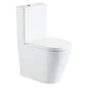 Fienza Aluca Tornado Flush Back to Wall Toilet Suite Gloss White K314B 160-220 S