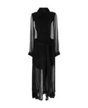 Ann Demeulemeester Georgine Trench Coat IT38 Black