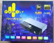 Newest Satellite Receiver Gazal 7100 Family 5G 10 years 2 Remotes Non Stop Movie