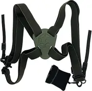 GAIARENA Binocular Harness, Adjustable Strap, Cross Bino for Hunting Hiking Birding With Lens Cleaning Cloth, Chest Harness for Binoculars, Camera and Rangefinders Camo