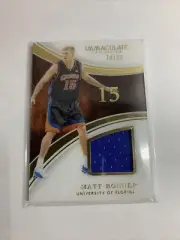 Matt Bonner, Spurs, Florida, Patch, NBA, Immaculate, sports cards