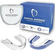 Mouth Guard for Grinding Teeth at Night, Dental Guard for Sleeping at Night, Night Guard for Bruxing and Clenching, Nighttime Protection for Teeth, Premium Tech and Clear Comfort 2 Pack