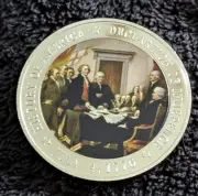 Declaration of Independence Silver Coin Americana Thomas Jefferson Americana US