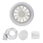 E27 LED Fan Lamp Ceiling Fan Led Light with 1m E27 Cord for Office Bedroom Room