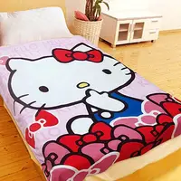 在飛比找PChome24h購物優惠-HELLO KITTY我愛蝴蝶結毛巾被