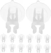 15pcs Candle Light Accessories Suction Window Candles Suction Cups for Window Candles Window Candle Suction Cups Suction Candles for Windows LED Cup Holder Lights Transparent