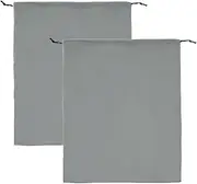 [uxcell] 2 Pack Dust Bags for Handbags, 15.8x19.7 Cotton Drawstring Storage Pouch Bag Dust Cover Storage Bags for Purses Shoes Boots Daily Travel Storage, Light Grey