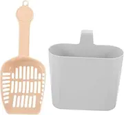 HAPINARY Cat Litter Shovel Set Home Litter Scoop Bucket Practical Cat Litter Cleaning Tools for Kitten Dog