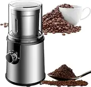 Coffee Grinder Electric Portable Coffee Bean Grinder, Stainless Steel Coffee Grinder Burr, 3 Gear Grinding Roughness Adjustable, Low Noise Coffee Grinder, for Spices Seeds Coffee Beans