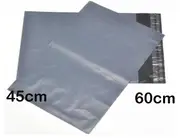 50 Piece Pack - 600x450 mm LARGE GREY PLASTIC MAILING SATCHEL BAG POLY POSTAGE POST SELF SEAL