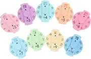 9pcs Mathematical Rotary Spiral Student Fill Gyro Mini Kit Mini Gyro Puzzle Gyro Kit Small Digital Gyro Digital Plastic