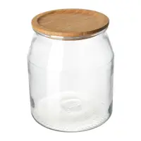 在飛比找IKEA優惠-IKEA 附蓋萬用罐, 玻璃/竹, 3.3 公升