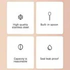 510ml Stainless Steel Soup Cup Thermal Lunch Box Food Container With Spoon K ❤B❤