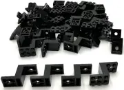 Lego 50 New Black Bracket 5 x 2 x 2 1/3 with 2 Holes and Bottom Stud Holder