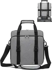Muzale Starlink Mini Case for Starlink Mini Dish Kit Portable Starlink Mini Bag with Shoulder Straps Handle Travel Carry Bag with Cotton Liner for Starlink Mini Accessories Cables Grey