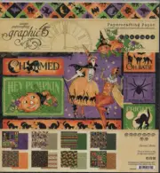 Graphic 45, Charmed, 8x8 Paper Pad, Double Sided Cardstock