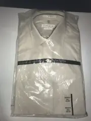 Van Heusen Royal Herringbone Mens Wrinkle Free shirt 14 1/2 32/33