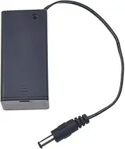 RELAND SUN Battery Holder 9V Battery Boxes Case with ON/Off Switch and 0.21 * 0.15 inch DC Plug Lead Wire