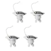 4Pcs Inflatable Raft Valves Lids Cap Dinghy Valves Plug Boat Accessories Grey