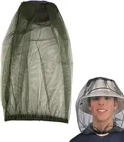Mesh Head Net | Mesh Head Protecting Net - Face Net, Hat Netting, Neck Cover for Outdoor Fishing, Hiking, Beekeeping and Gardening