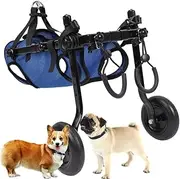 Dog Wheelchairs for Back Legs, Dog/cat Wheelchairs for Walking with Disabled Hind Legs, Small Pet Hind Legs, Dog Carts with Wheels, Pet Dog Mobility Moped, Light Weight. (M)