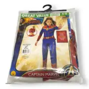 Captain Marvel Padded Jumpsuit Costume NEW NIP Rubie's S 4 5 6
