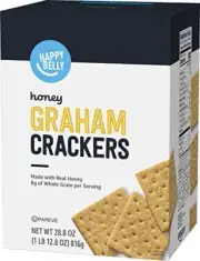Amazon Brand - Happy Belly Honey Graham Crackers 28.8 Ounce