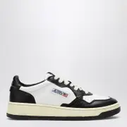[AUTRY] Medalist black/white leather trainer 36 IT White