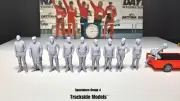 1/32 Scale Slot Car Track Figures - Group 4 - Set of 10 - Scalextric Carrera SCX