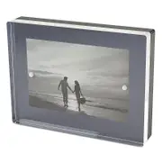 Tizo Lucite 2 Tone Black Picture Frame, 4 x 6