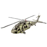 Metal Earth 3D Model Building Kit - Black Hawk Helicopter