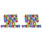 2x 36pc Hello Sunshine 8cm Alphabet/Numbers Foam Stickers Bath Time Kids Toy
