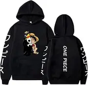 [NIUHE] Men's Hoodie Smiling Face Man Sweatshirt Character Print on Chest Logo Print on Back Casual Plain Long Sleeve Sweatshirt Sweatshirts