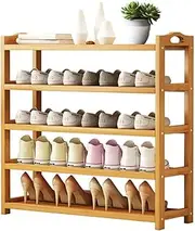 Wooden Shoe Rack, Bamboo Shoes Cabinet, Free Standing Entryway Shoe Tower Shelf, Multi-Function Organizer Shoe Storage Organizer Boots Storage Shelf for Closet, Entryway and Hallway