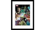 Guardians Of The Galaxy Power Of The Infinity Stones Digital Framed Art Print (Multicoloured) (40cm x 30cm)