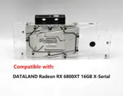 Granzon Full Cover GPU Water Block For DATALAND Radeon RX 6800XT 16GB X-Serial