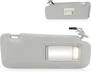 Sun Visor with Light for Mazda CX-9 2010-2015, Right Passenger Side Grey Sunvisor Replace Ment TDY1-69-320