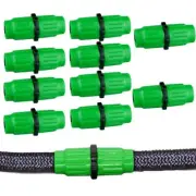10 Sets Expandable Garden Hose Repair Kit Dual-Channel Flex Garden Hose Connecor