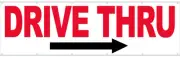 3x10 ft DRIVE THRU Vinyl Banner Sign New - (right)