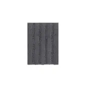 Grey Soft Striped Non-Slip Bath Mat - 2pcs