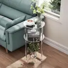 Clear Acrylic Side Table End Table Furniture Versatile for Small Space