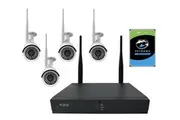 Elinz 4CH CCTV Wireless Security System 2MP IP WiFi Camera 4x 1080P NVR Outdoor 1TB H265