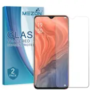 [2 Pack] OPPO Find X2 Lite Tempered Glass 9H HD Crystal Clear Premium Screen Protector by MEZON – Case Friendly, Shock Absorption (Find X2 Lite, 9H)