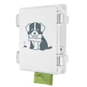 Dog Poop Bag Dispenser Wall Mounted Outside or Inside Pet Waste Bags Holder W...
