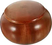 SAFIGLE Chess Pieces Pot Solid Chess Box Storage Container for Snacks Decorative Game Box for Home