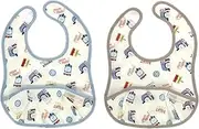 Skater BEU1 Thin Baby Apron, Kids' Apron, Water Repellent, Bi, Set of 2, 2 Pieces, Thomas and Friends x Tsumupappa