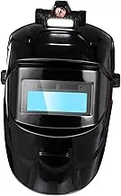 Solar Powered Welding Helmet with Headgear Viewing Filters for Enhanced Arc Weld Grinding