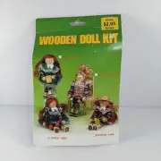 Wooden Doll Kit New In Packaging Craft Item Button Doll